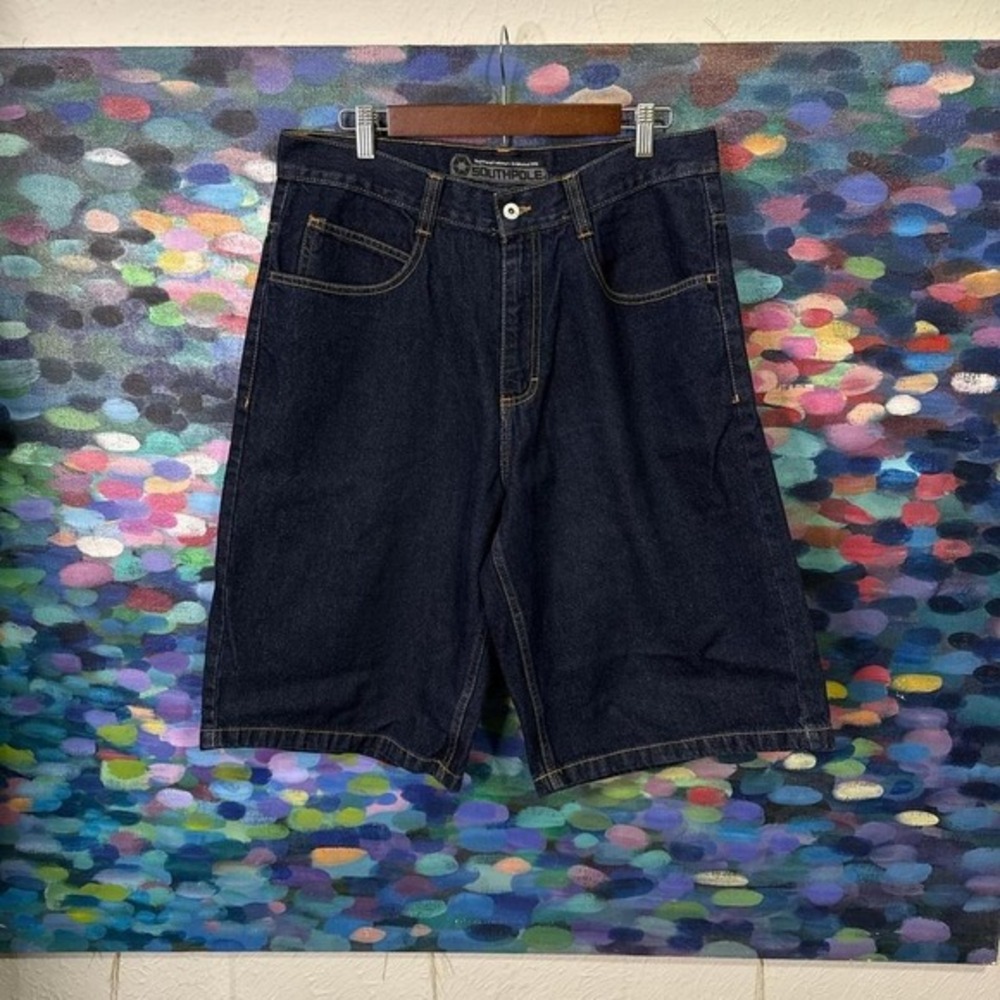 South Pole Dark navy blue denim shorts jorts‎